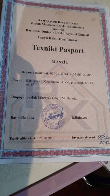 9 ci mikrorayon satilan evler: Bakı, 3 otaqlı, Köhnə tikili, m. Həzi Aslanov, 75000 kv. m — 12