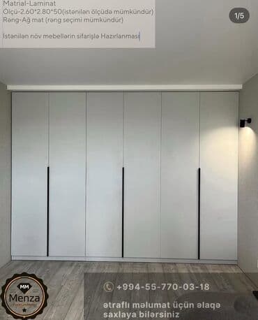 qapi: Yeni, Açılan, 6 qapı Düz dolab, Qarderob, paltar dolabı, Rusiya — 1