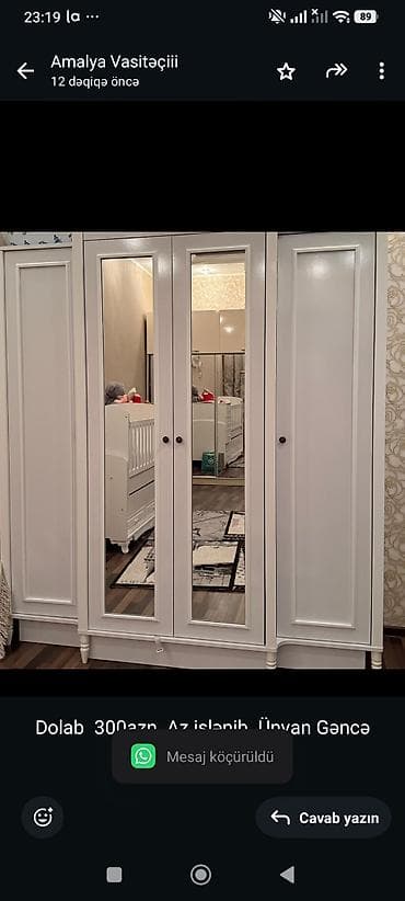 salon dolab: Dolab 300azn. Az işlənib. Ünvan Gəncə şəhəri (7689) aml — 1