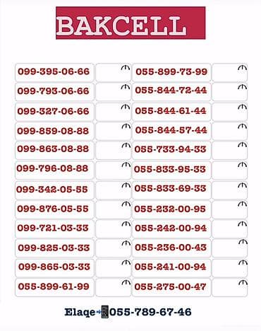 Nömrə: ( 099 ) ( 993950666 ), Yeni