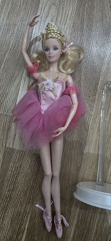 ayi kukla sekilleri: Balerina temalı kukla special edition Barbie - Zərif çəhrayı tutudan — 1