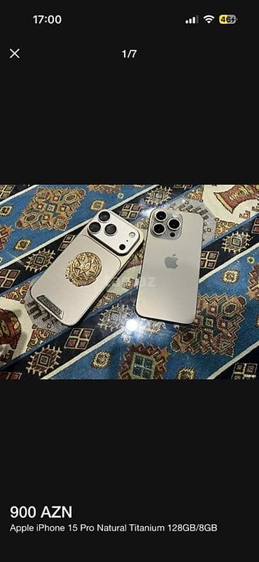 IPhone 15 Pro, 128 GB, Natural Titanium