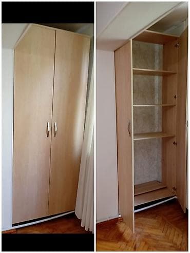 ref: Düz dolab, Yataq otağı üçün, Paltar üçün, Açılan, Quraşdırıla bilən, 2 qapılı — 1