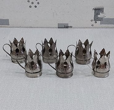 alize puffy qiyməti: Armudu stəkanlar, rəng - Gümüşü, 6 ədədli dəst, SSRİ — 5