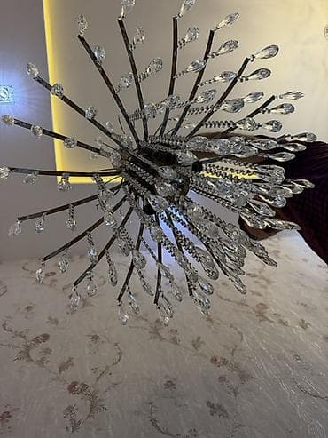 Çılçıraq, 10 və daha çox lampa, Xrustal — 5