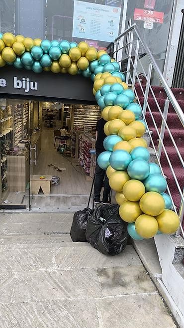 Metallic şarlarla dekor – giriş tağı və məkan bəzədilməsi - Rənglər — 2