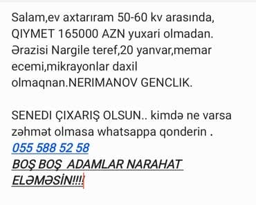 vasitəçisiz mənzil almaq: 2 otaqlı, 55 kv. m — 1