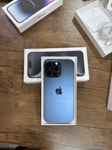 iphone xr baku: IPhone 15 Pro Max, 256 GB, Blue Titanium, Zəmanət — 1