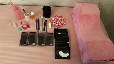 Kirpiklərlə işləmək üçün tam profesional set Paketə daxildir: -Kuşetka