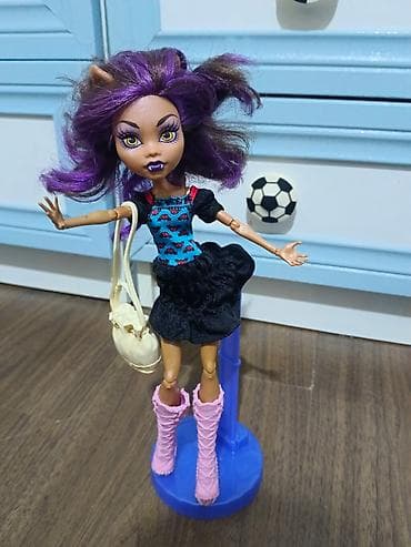 ayı kuklası: Monster High tərzində kolleksiya kuklası - Bənövşəyi saçlı, qulaq — 2