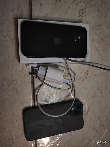 apple qulaqciq: IPhone 12, 128 GB, Qara, Face ID — 1