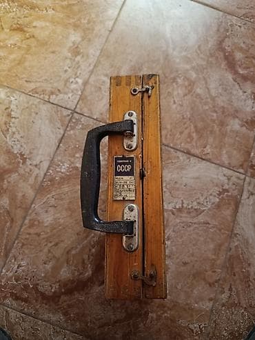 Digər alətlər: Sovet istehsalı (SSSR) köhnə taxta ölçü xətti/reyka-katlama (model — 4