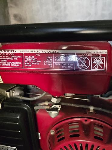 electric: ELEMAX SH7000DX benzinli generator 50 is saati isleyib temiz Honda — 4