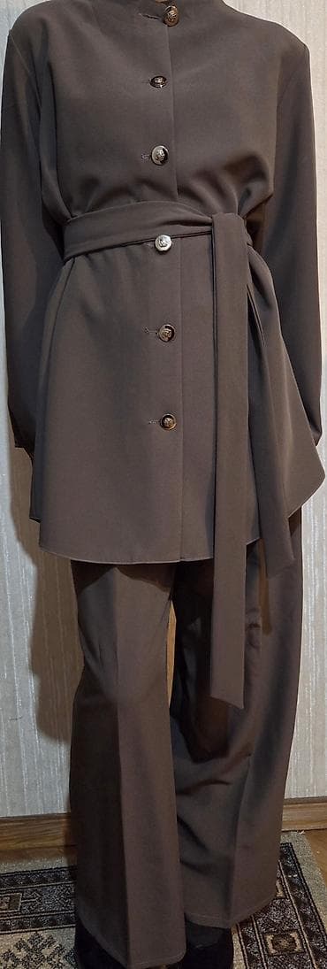 mini qelyan: Qadın kostyumu - Rəng: Karamel kapuçino - Üst: uzunqol kimono — 9