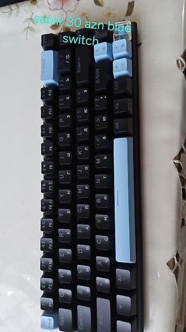 Məhsul: Mexaniki klaviatura - Blue switch — klikli və toxunma