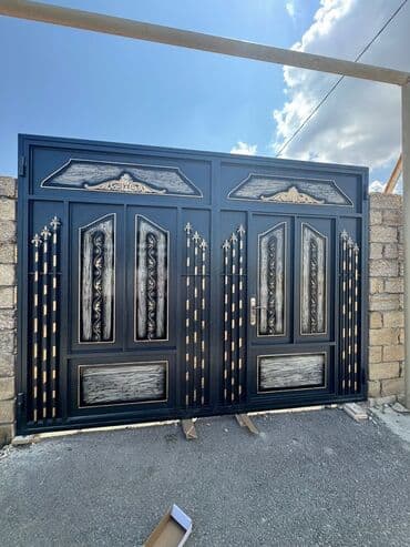 işləmiş dərvazalar: Yeni Dəmir Həyət darvazası, 3 m, Mexaniki, Qapı ilə, rəng - Qara, Kredit var, Ödənişli quraşdırma, Ünvandan götürmə, Ödənişli çatdırılma, Rayonlara çatdırılma — 30