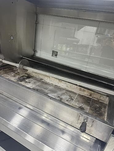 Restoran, kafe avadanlığı: Arxa hissəsində paslanmaz polad iş masası, üstündə isə havalandırma — 2