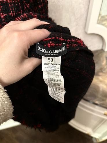 sandy paltar: Dolce & Gabbana qadın paltarı - Model: qısa, düz kəsim, dairəvi — 3