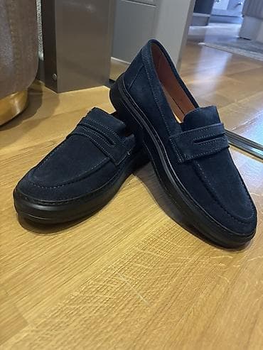 kişi geyimi: Məhsul: Kişi mokasinləri (lofer) - Rəng: Tünd göy (navy) - Material — 1