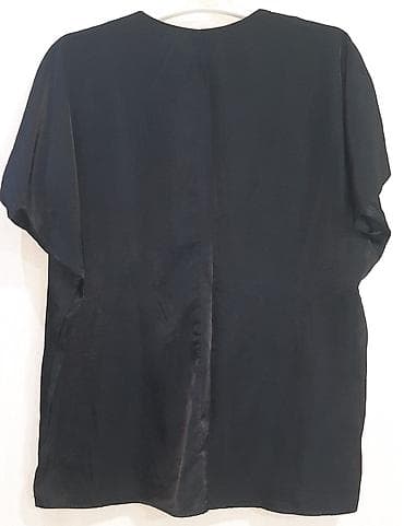 lalafo paltarlar: H&M qadın bluzası - Rəng: qara - Kəsim: sərbəst/oversize siluet - — 2