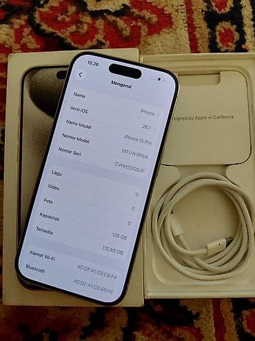 en ucuz televizorlar: IPhone 15 Pro, 128 GB, Ağ — 3
