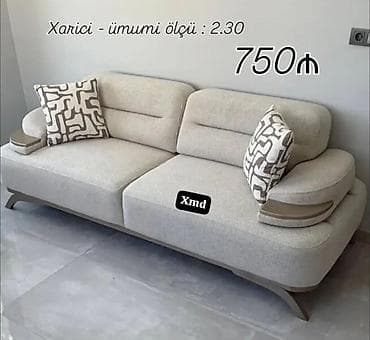 divanl: Mebel kateqoriyası: Divan Model: 3 nəfərlik, müasir dizaynlı yumşaq — 1
