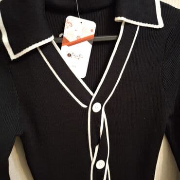 uzun trikotaj ətəklər: Qara trikotaj qadın donu 15m son qiymet . - Model: Uzun, bədənə — 2