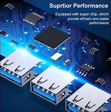 kompyuter hisseleri: USB-C Hub (Gümüş rəng) – 4 Port Xüsusiyyətlər: - Qoşulma: Type‑C — 5