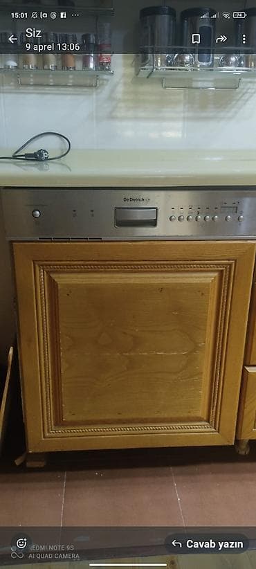 Qabyuyan maşın Tam qabaritli (60 sm.), Quraşdırılan