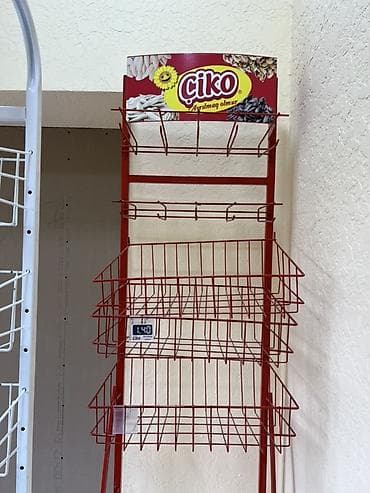 Satılır 2- ədəd Mağaza üçün metal tel vitrin rəfləri - Model