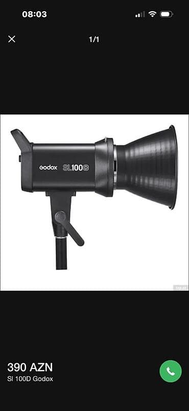 video reqistrator: Godox SL100D LED studiya işıqı - Model: Godox SL100D (SL 100D) - İşıq — 1