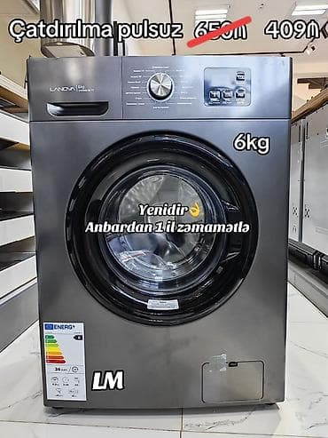 Paltaryuyan maşın 6 kq, Avtomat, Qurutmasız, Kredit yoxdur
