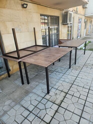 mətbəx stol: Mətbəx üçün, Yeni, Açılmayan, Kvadrat masa, 4 stul — 6