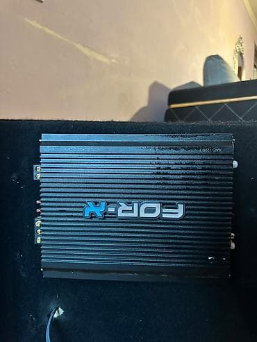 iphone 16 128: Kenwood ikili subwoofer + FOR-X XME-1200.1 monoblok gücləndirici — 2