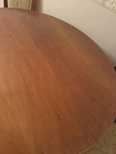 tabletka stullar: Qonaq masası, Açılan, Taxta, Yumru masa — 4