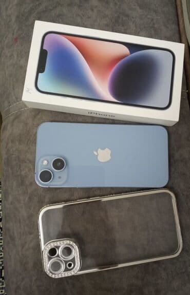 notebook ekran: IPhone 14, Mavi, Face ID — 1