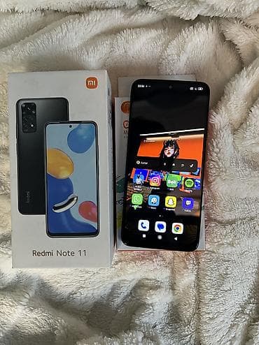 xiaomi redmi pad 2: Redmi Note 11, 128 GB, rəng - Qara, Barmaq izi, Face ID — 2