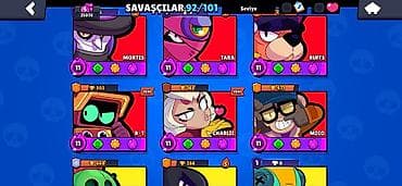 kolleksiya aliram: Brawl Stars hesabı – yüksək inkişaf etmiş kolleksiya - Ümumi: 92/101 — 3