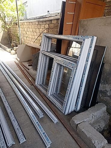 PVC pəncərə və qapı profilləri, hazır çərçivələr vatsap aktivdir -
