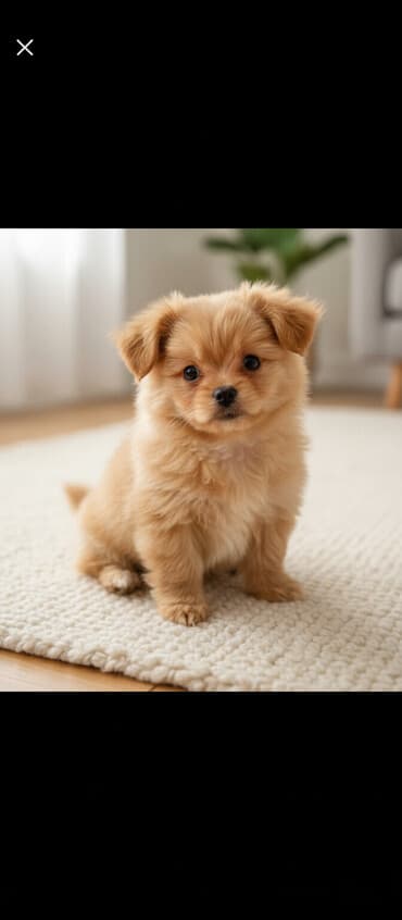 balaca tuklu it: Mini ölçülü, tüklü balaca it balası - Cins: kiçik dekorativ tip — 1