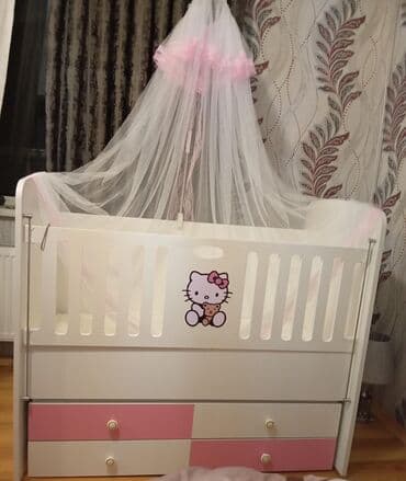 taxt ucun pasteller: Qız üçün, Yeni, Dördbucaq, Beşik, Dəst ilə, Matras ilə, Yellənmə mexanizm ilə — 3