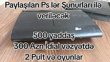 Видеоигры и приставки: PlayStation konsolları və aksesuarları - PS3 Super Slim – 500 GB — 1