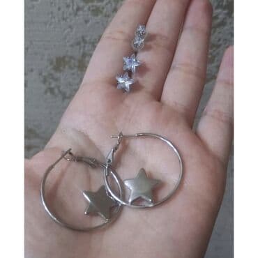 gəlincik dəstləri: Ulduzlu sırğa dəsti. 3 sırğa birlikdə endirimlə — 2