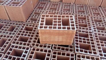 Keramik boşluqlu bloklar - Material: yüksək keyfiyyətli bişmiş