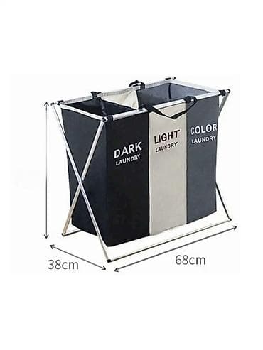 Холодильное оборудование: Çamaşır üçün səbət SS-234, yığılan, 3 bölmə ilə, 60x38x68 sm — 5