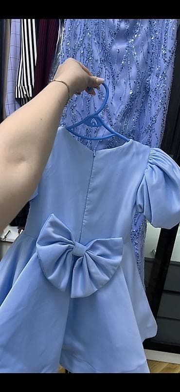 don şekilleri: Məhsul: Qız uşağı üçün ziyafət/libas - Rəng: açıq mavi (bəbəyi mavi) — 2