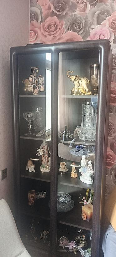 Şüşəli dolab vitrini