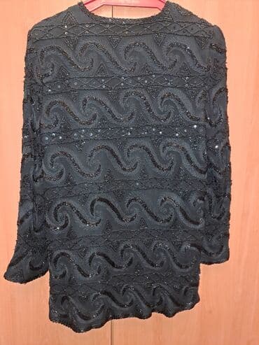 вешалка в прихожую с зеркалом: Пиджак чёрный вечерний. Весь вышит бисером — 3