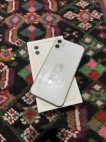 ayfon s 6: IPhone 11, 128 ГБ, Белый, Face ID — 1