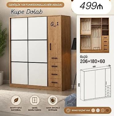 dola: Kupe Dolab – genişlik və funksionallıq bir arada! - Ölçü: 206 × 180 × — 1